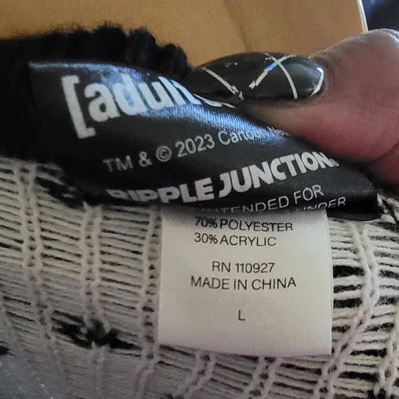 Rick & Morty Festive Black and Red Crewneck Sweater - Picture 4 of 4